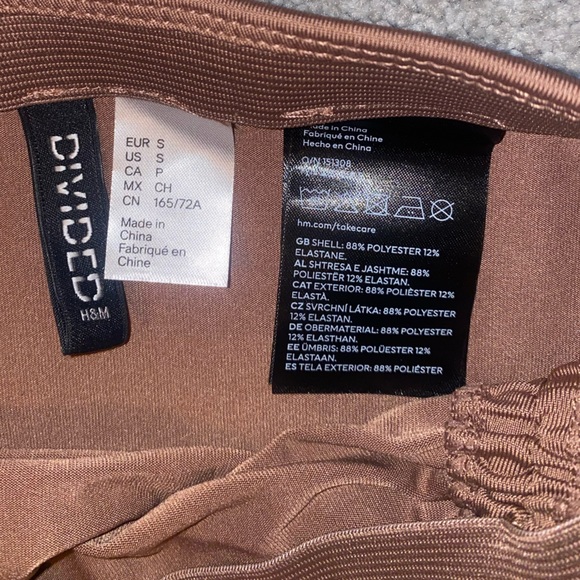 Brown Flounced-hem Mini Skirt | H&M | Size: S - Picture 6 of 7